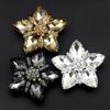 1pcs Extravagant Metal Buttons Rhinestone Sleeve Buckles Shank For Sewing Clothing Accessory