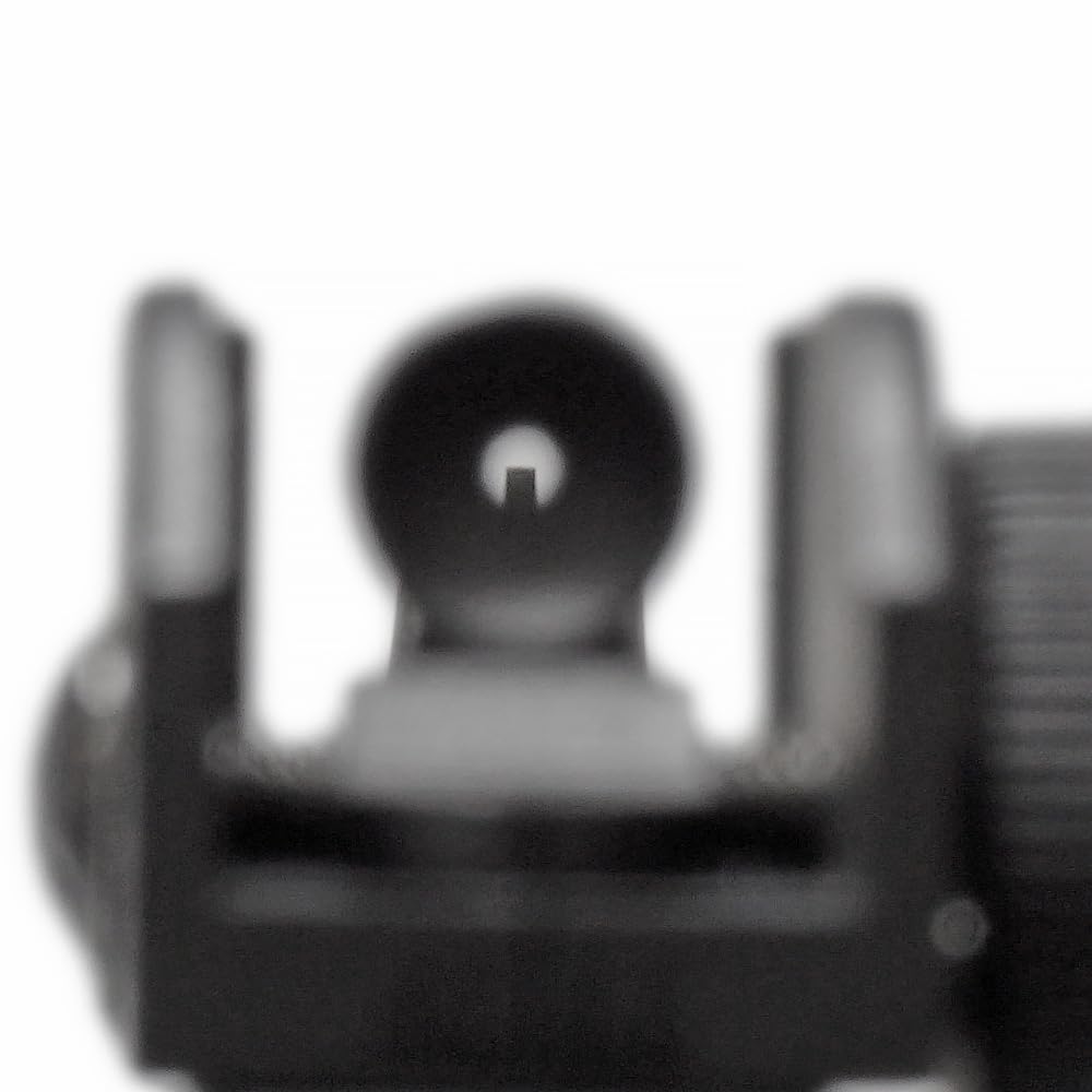 CYMA CY-M015 LMT Tactical Rear Sight, Compatible with 20mm Rails, Full Metal Replica, Zero & Peep Switchable, Black