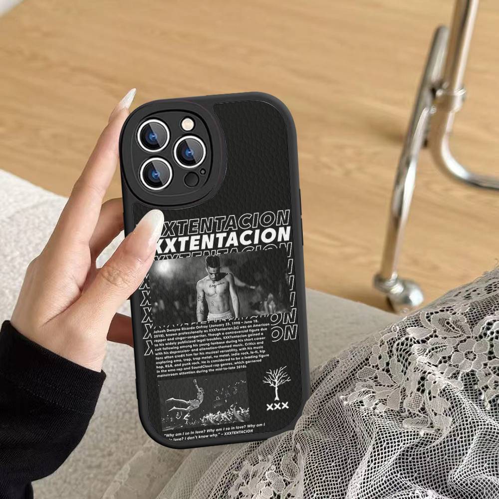 

Чехол для телефона рэпера X-XXXTentacion для iPhone 11 12 13 14 15 16 Pro Max Mini Plus Мягкий кожаный чехол iphone 11 pro