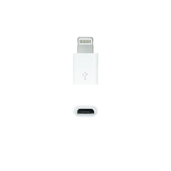 Câble USB - NANOCABLE - 10.10.4100 - Lightning - Micro USB - Blanc