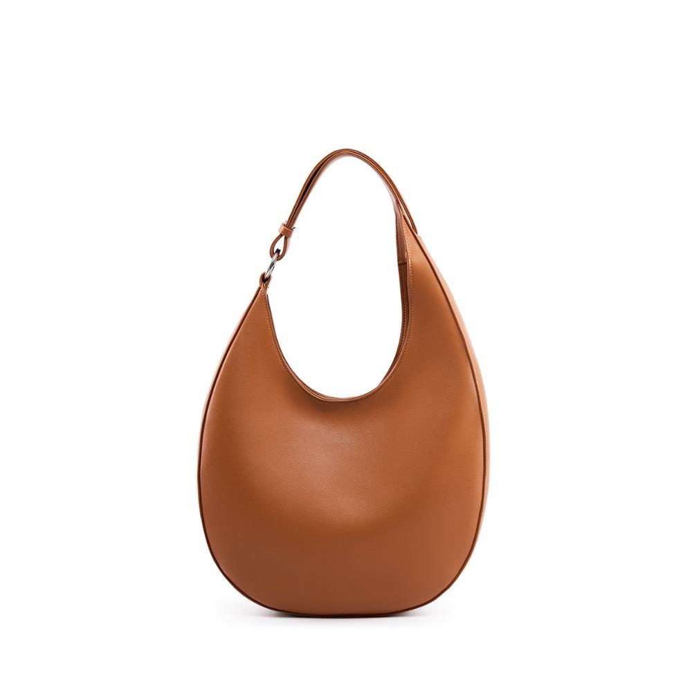 Geantă de umăr sub braț, Geantă de damă din piele naturală, Design nișă nou, Geantă semilună, Geantă tote crossbody, Tendință versatilă