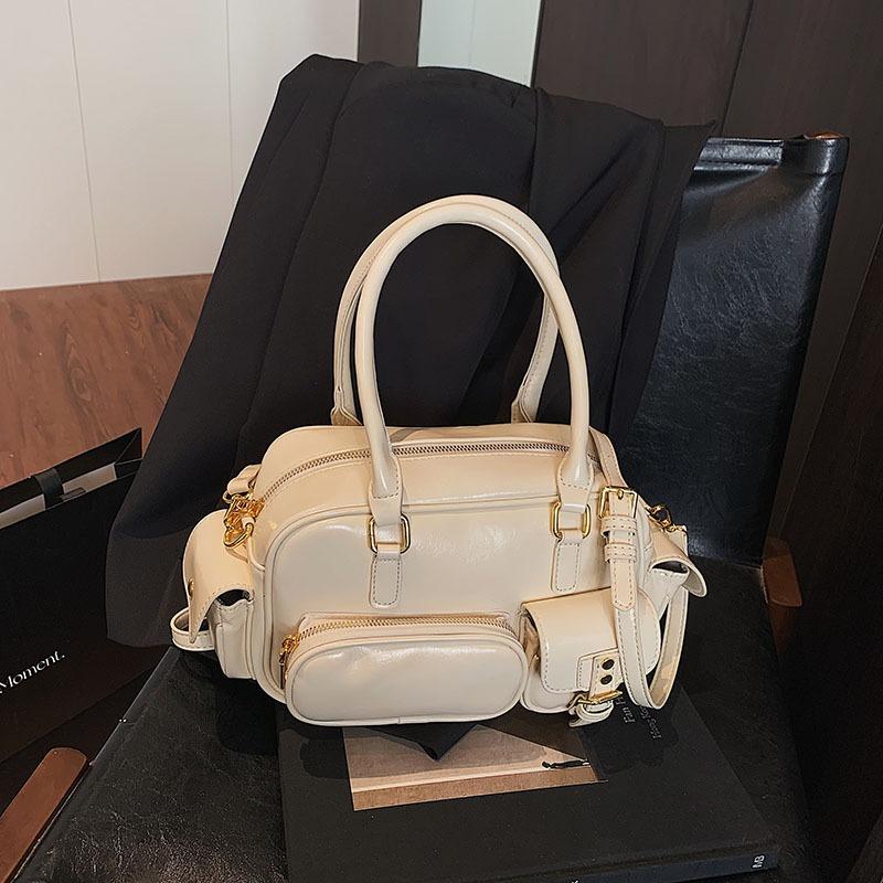 

Высококлассная простая маленькая сумка женская весенняя новая комбинированная сумка-мессенджер модная универсальная портативная сумка-тоут белый