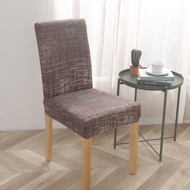 Leaves Series Chair Cover Removable Anti -Dirty Flower Branch Printed Dining Chair Cover Sets For Dining Space Home Wedding Stretch Seat Case