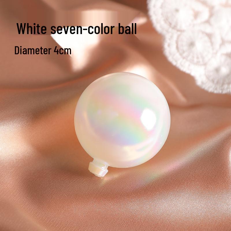 Valentine's Day & Birthday Cake Topper: Gold, Silver, and Colorful Transparent Wishing Balls Decoration