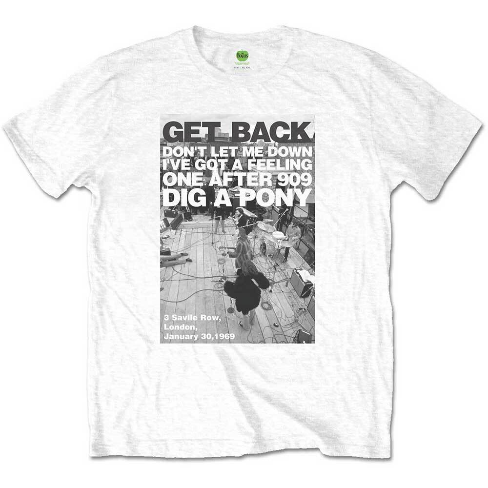 The Beatles - Rooftop Shot - Get Back (T-Shirt) M