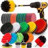 UNTIOR Electric Drill Brush Attachment Set Power Scrubber Brush Car Polisher Kitchen Bathroom Cleaning Kit Toilet Cleaning Tools