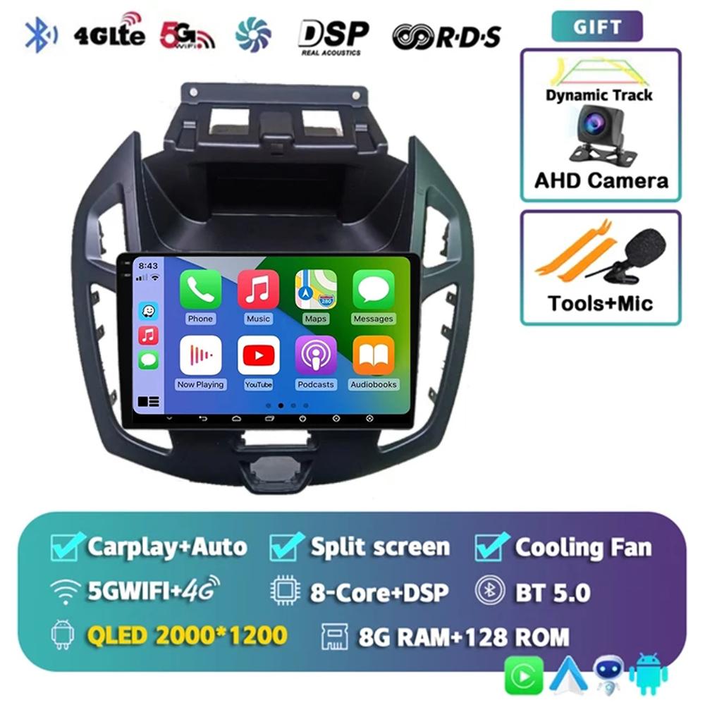 9" Radio Android 14 Audio For FORD TRANSIT Connect 2014 2015 CarPlay WITSON Multimídia Automotivo GPS WIFI DSP Car Stereo 2Din