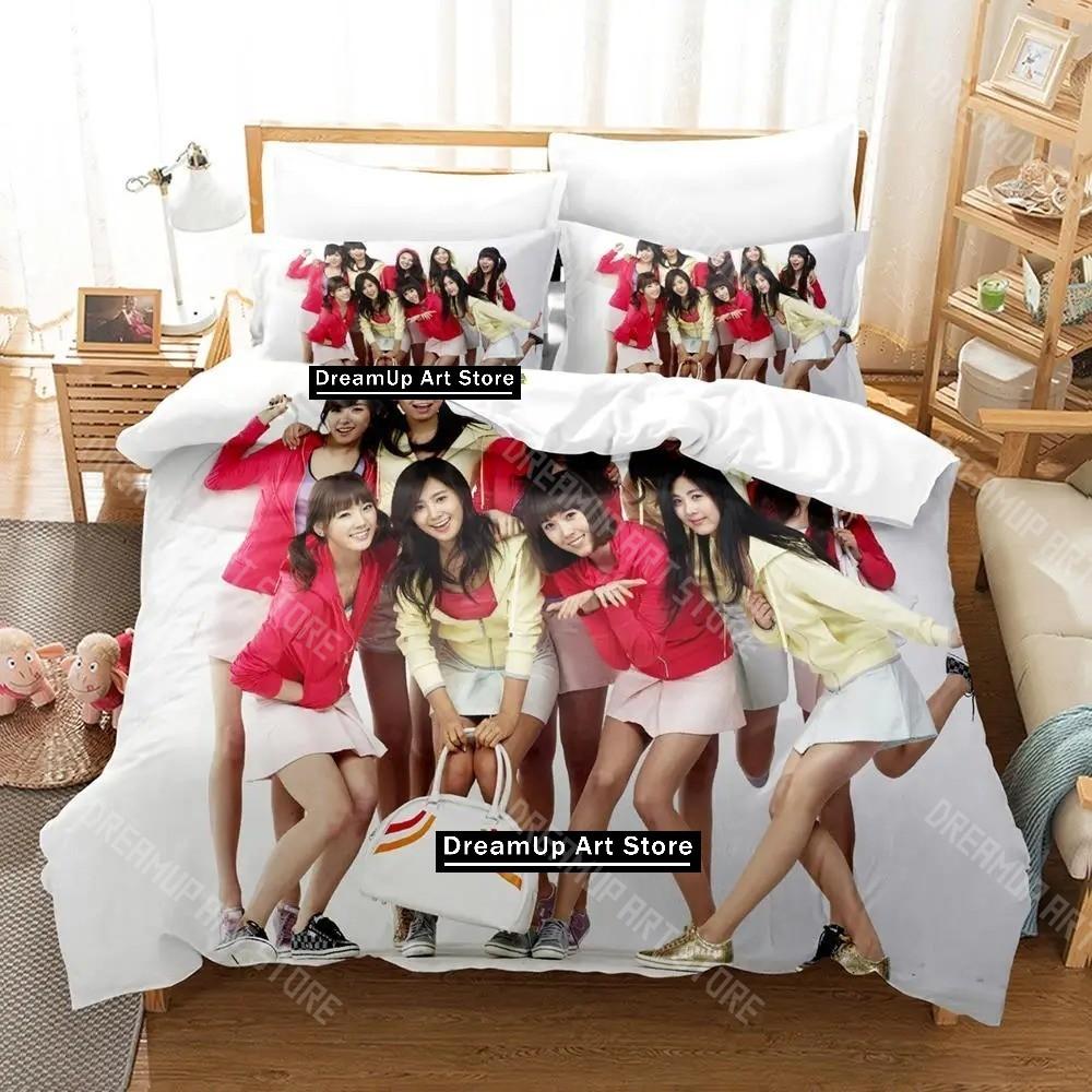 3D Printed Girls KPOP Generation Bedding Set for Boys Girls Duvet Cover Pillowcase Twin Queen King Full Single Double Sizes