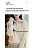 Women's Thick Wool Lapel Sweater: Autumn Winter, Half-Zip, Cable Knit, Long Sleeve Base Layer