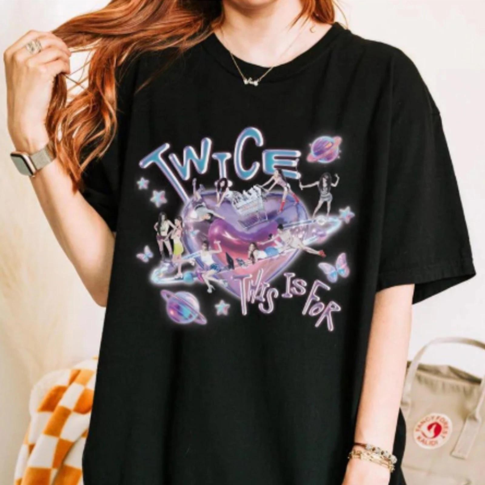 Twice This Is For Tee, Twice Kpop Fans T-shirt, Twice Girl Group Tour Shirt L
