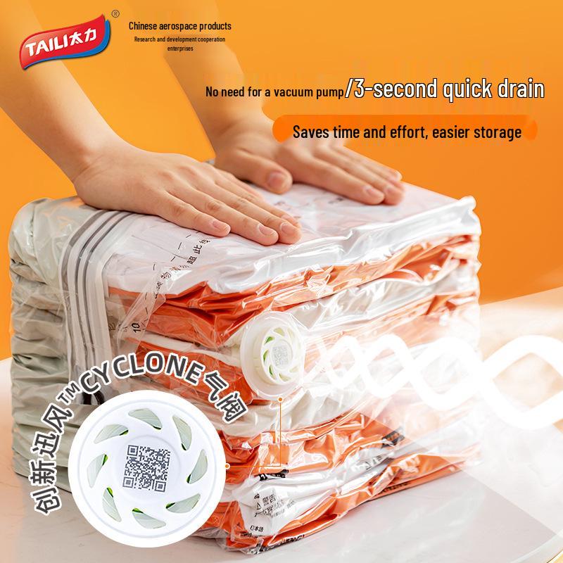 Taili Vacuum Compression Bags for Clothes and Quilts - Home Storage Solution.