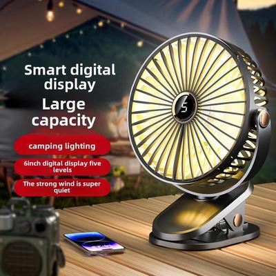 "Ventilatore Portatile Mini Ricaricabile USB con Clip per Dormitorio e Scrivania"