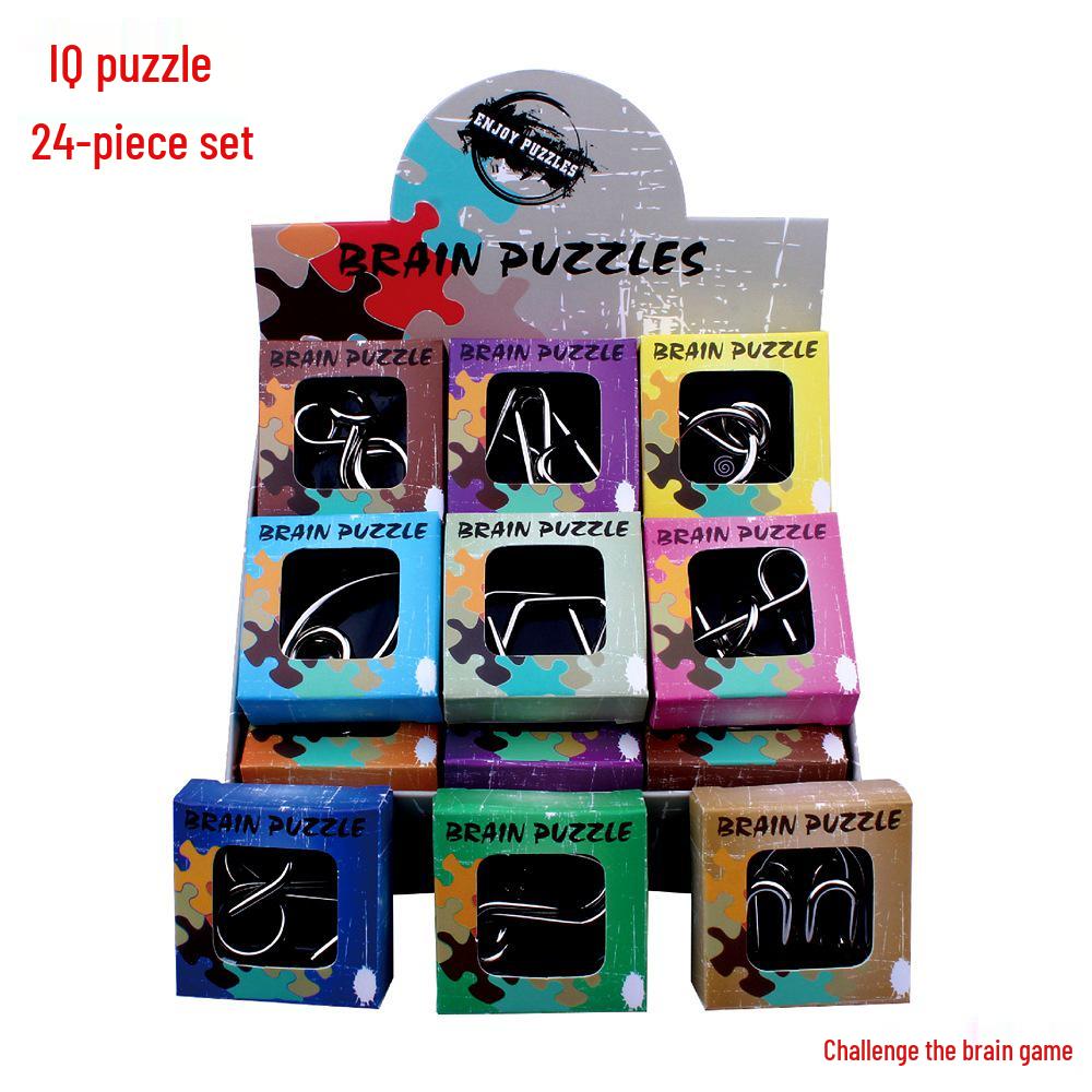 

IQ Buckle 24-Piece Set: Educational Intelligence Disassembly Toy for All Ages.