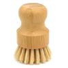 Bamboo Sisal Kitchen Dish Brush For Washing Pots And Pans