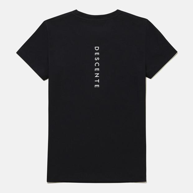 DESCENTE Tough White Graphic Short Sleeve T-Shirt Black Sr123Uts23 (A Type)