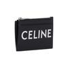 Celine Brand Printed Zipper Leather Wallet Card Holder Unisex Wallets Black 10F993DMF-38SI