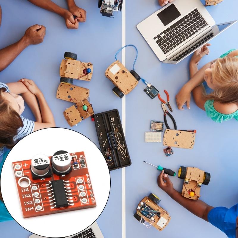 2Channel High Current Power Motor Driver Controller Board with H Bridge Design and Compactly Design for DIY Electronics