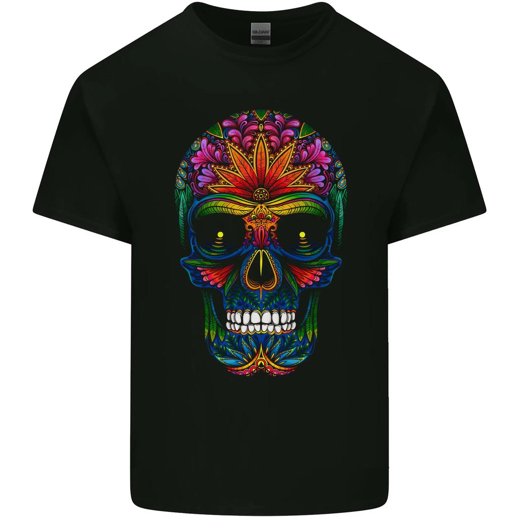 A Day of the Dead Sugar Skull Kids T-Shirt Childrens