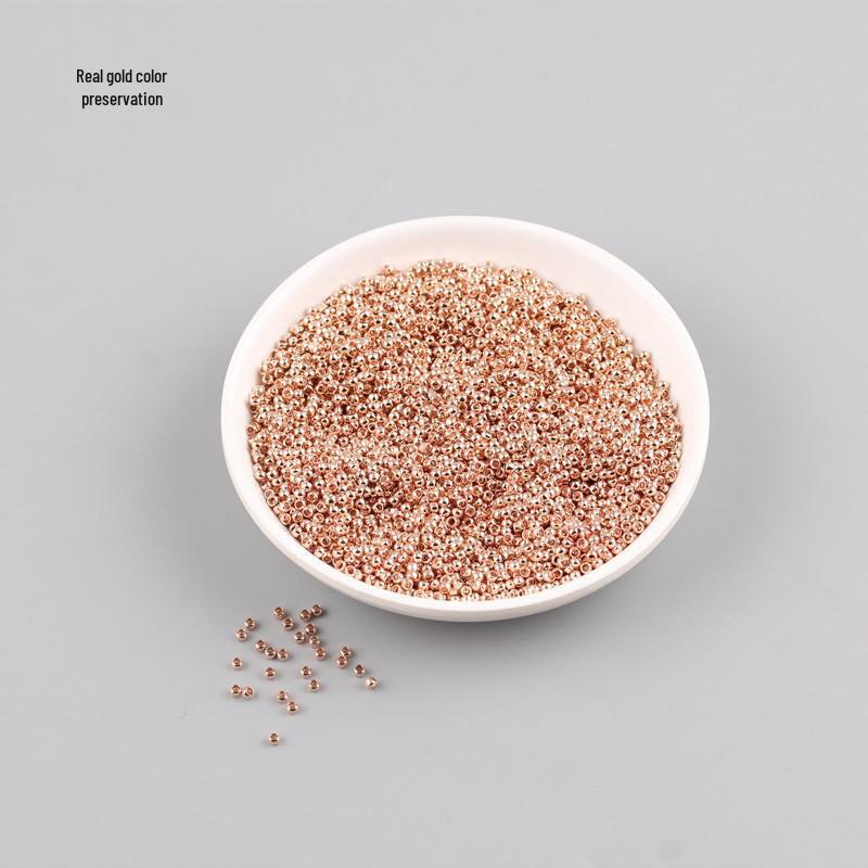 18K Gold-Filled, Gold-Plated Color-Preserving Beads for DIY Jewelry Making and Fixed Clasp Clips