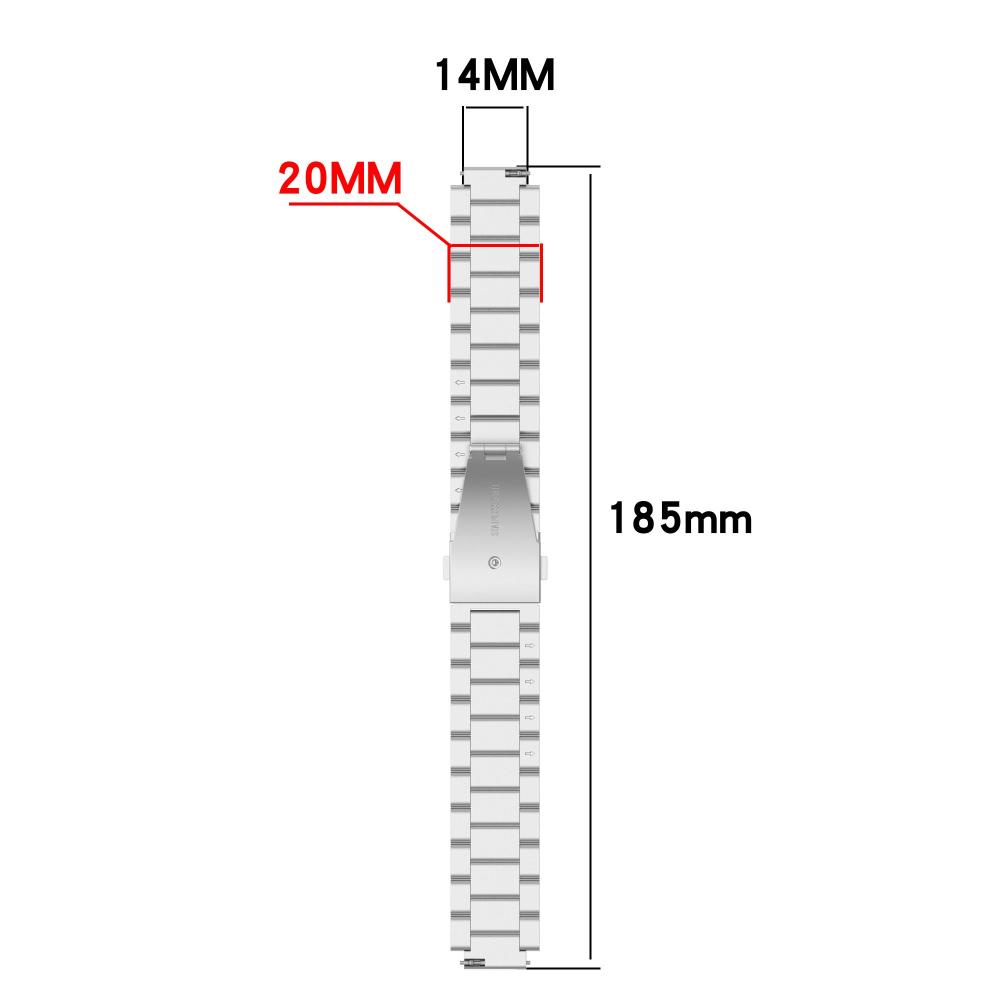 Pulseira de Metal de 3 Elos de Reposição para Rastreador Fitness Garmin Cirqa