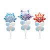 Xmas Snowflake Balloons Reusable Inflatable Easy To Expand Portable Lightweight Decorate 3D Snowflake Shape Christmas Balloons for Christmas