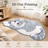 Decorative Rug Cat Shaped Rug Cat Pattern Cat Floor Mat Cute Animal Door Mat  Living Room Decor