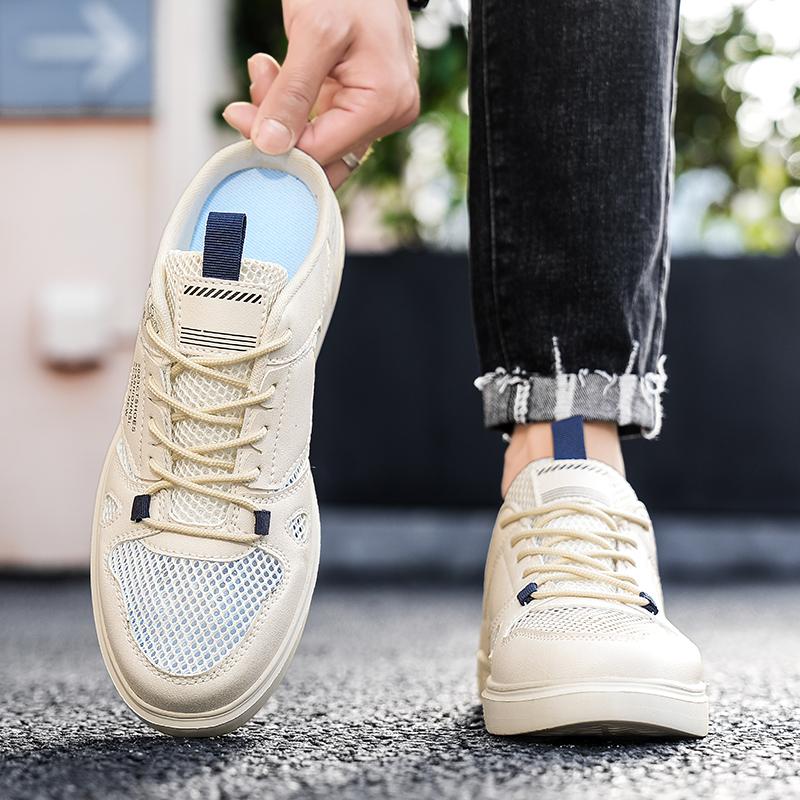 Men’s Sports Shoes Summer Backless Clogs Mules Casual Slippers Sneakers Students Sandals Over Sized