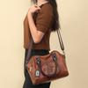Retro Handmade Women's Handbag For Ladies Leather Should Bags Bohemian Style Soft Boston Luxury Handbags