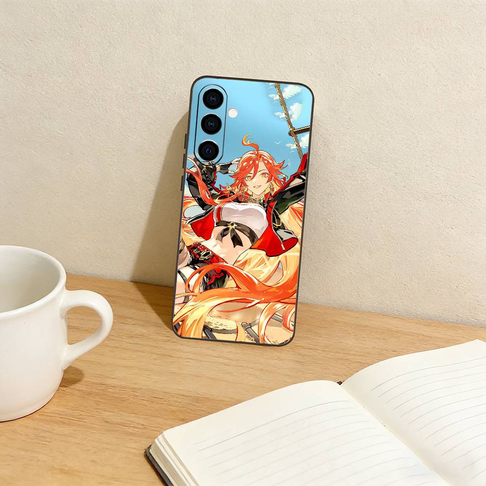 COOL Marveka Genshin Impact   Phone Case For Samsung Galaxy A73,A72,A71,A70,A53,A52,A51,Others Soft Black Cover