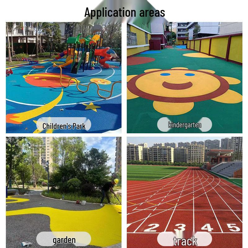 Grânulos de Borracha Coloridos para Pistas & Parques Infantis - Feitos de Pneus Reciclados