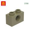125Pcs/lot 3700 1x2 1 Hole Constructing Blocks MOC DIY Accessories Compatible With Bricks Children Toys Gift Box