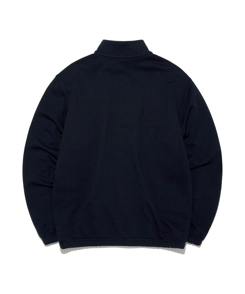 LEE Kleines Twitch-Logo Viertel-Reißverschluss-Sweatshirt Marine