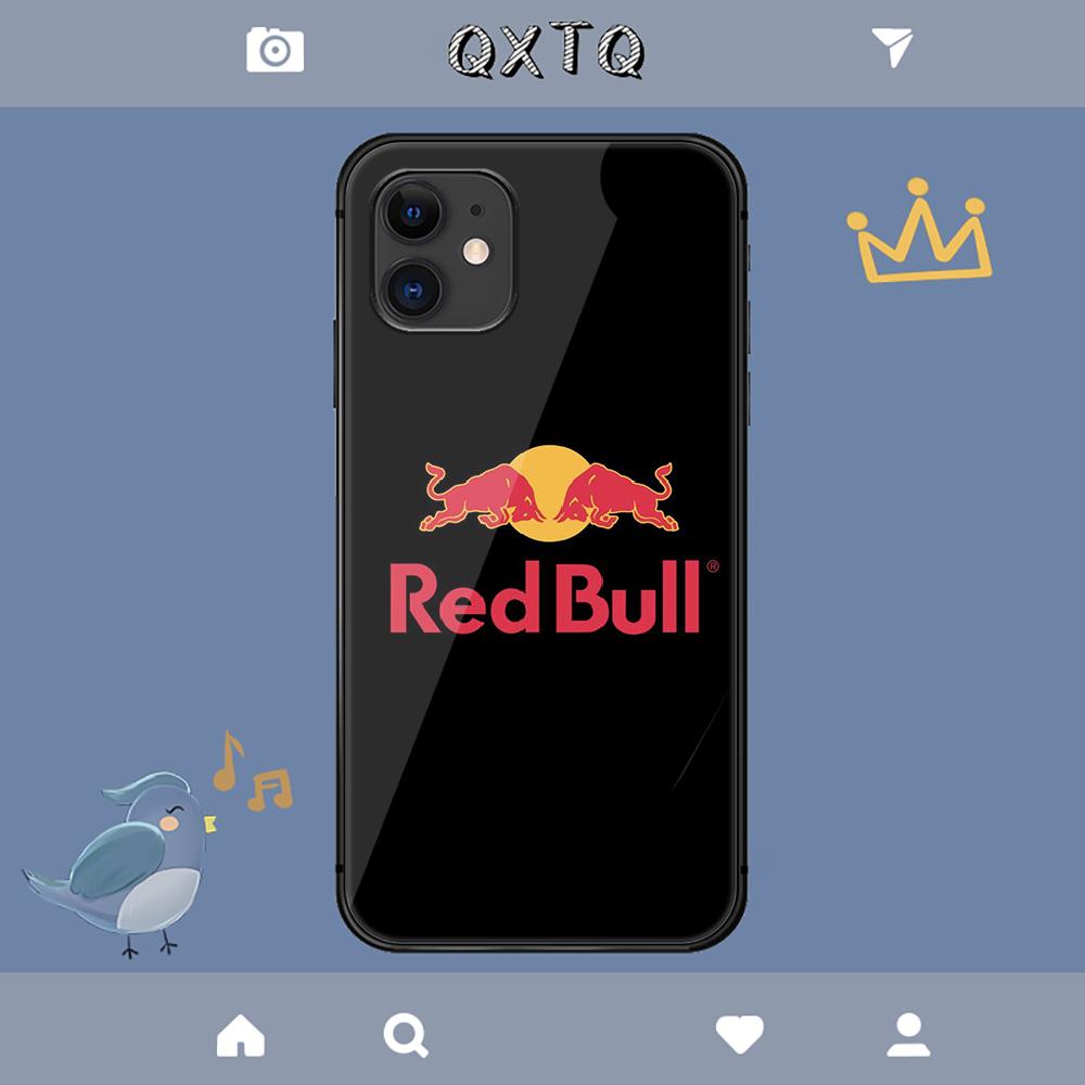 Red Drink Bulls Logo Case For iPhone Samsung Galaxy Redmi Note S 17 16 15 14 13 20 24 25 54 Pro Max Ultra Fe Tempered Glass Cover