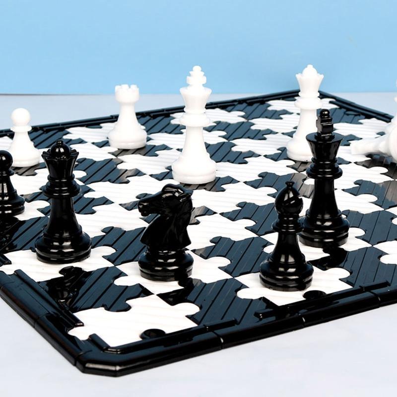 Schachbrett Silikonharz Formen Set mit Schachfiguren Dame Formen für Familienparty Spiel DIY Basteln Brettspiel Herstellung