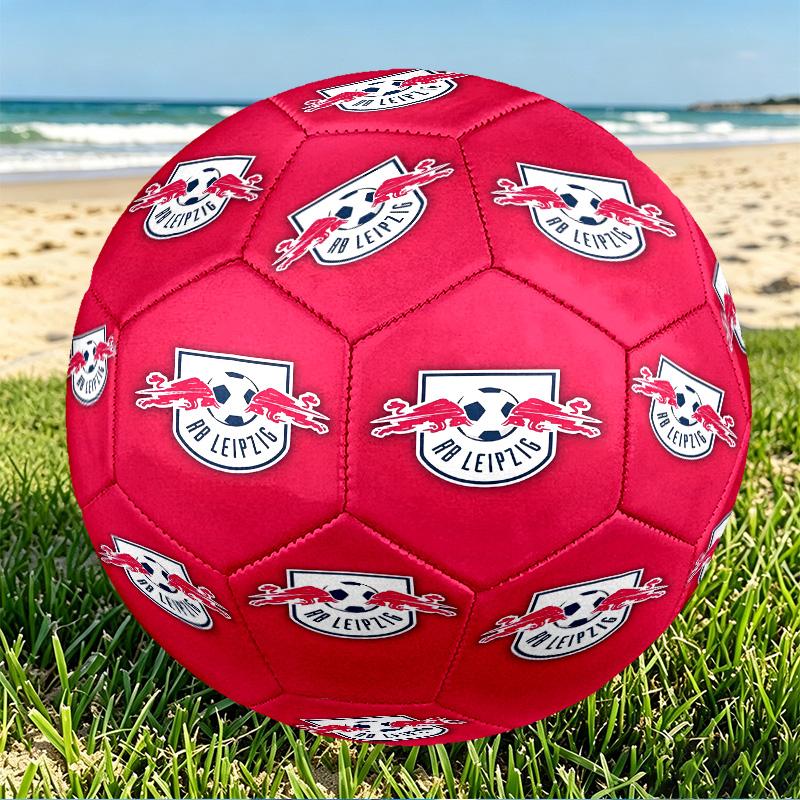 RB Leipzig Print Size 5 Soccer Ball, PU Wear Resistant Football for Match Training and Daily Practice, Birthday Gift for Soccer Fans