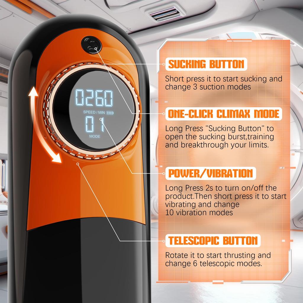 New Male Automatic Sucking Masturbators Cup For Men Telescopic Thrusting Vagina Vibrator Blowjob Oral Masturbation Machine Sex Toys