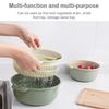 Storage Basket Kitchen Drain Basket Fresh Vegetable Double Layer Drain Basket  Kitchen Tools