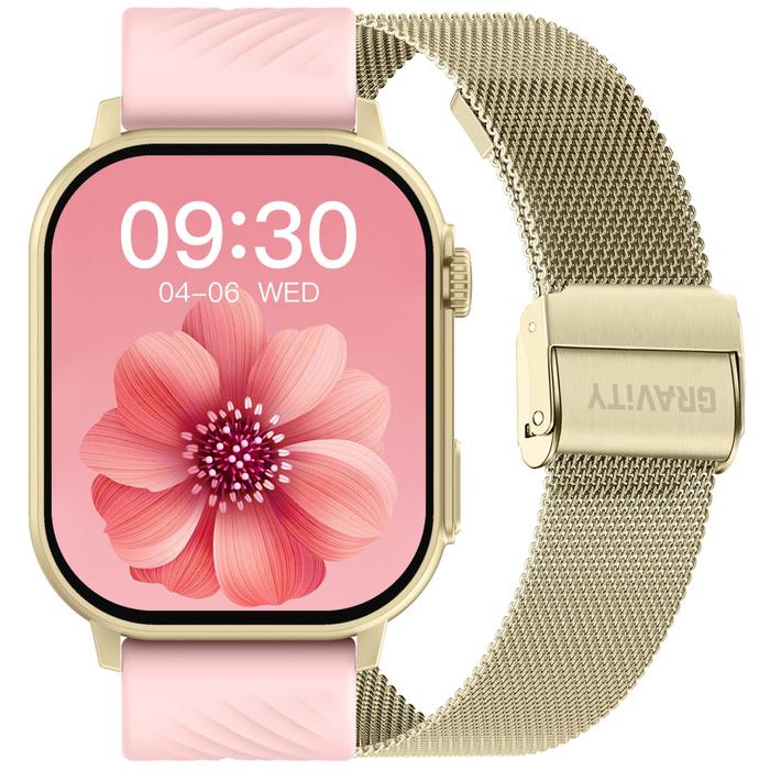 Reloj Inteligente Unisex Gravity Gt15-7 - Llamadas Bluetooth, Correa Adicional (Sg029G)