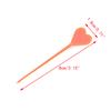 50Pcs Plastic Disposable Forks Stick Food Picks Heart Arrow Dessert Fruit Forks