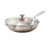 Mr. Jian 34CM Universal Non-Coated Stainless Steel Wok