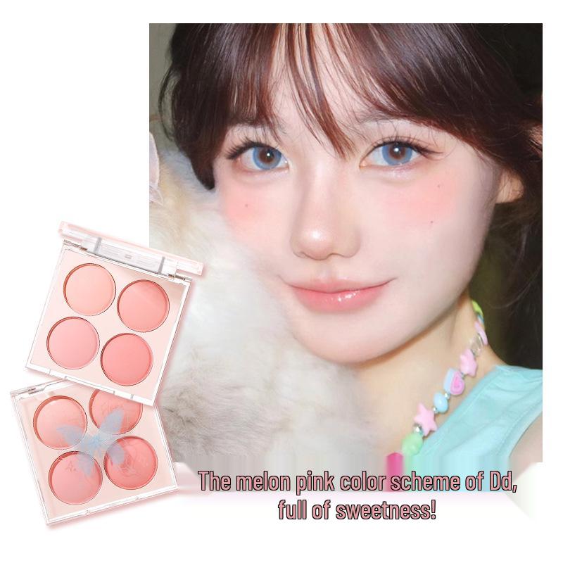 xixi Wind Butterfly 4-Color Long-Lasting Natural Blush