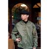 Normanlong Men's Air Force MA-1 Pilot Jacket - Lightweight Nylon Bomber for Spring/Fall