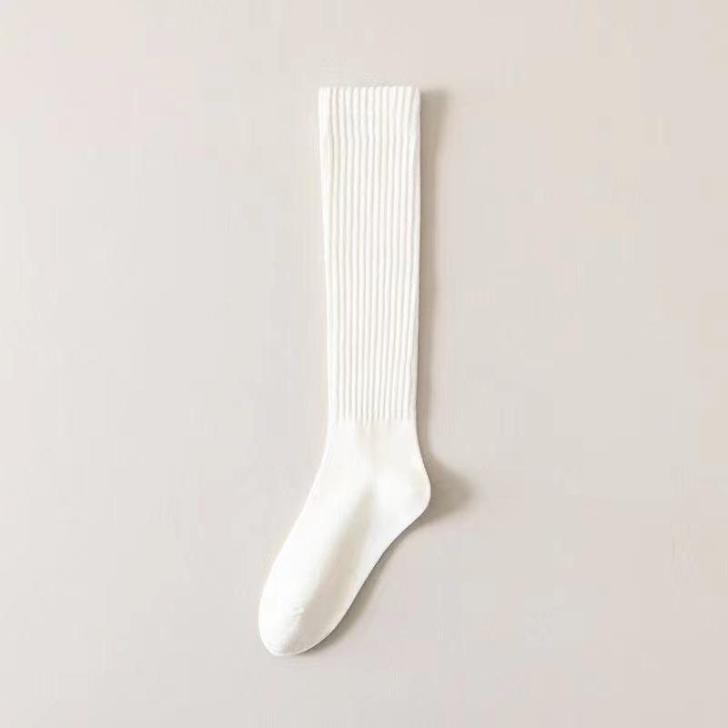 New Women's Stockings Spring Trends Casual Preppy Style Knee High Socks Female High Quality Solid Color Long Socks Comfy