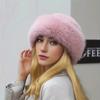 New Fluffy Fur Winter Hat Solid Color Plush Bucket Hat Thicken Cold Windproof Berets for Women Girls