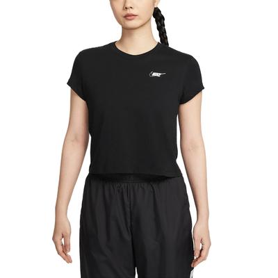 Sportswear Club Women's Short Sleeve Cropped Graphic T Shirt HF9457-010