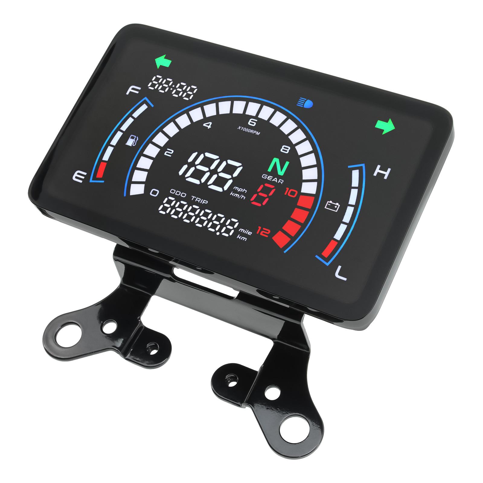 Motorcycle LCD Digital Speedometer For Honda CG125 ITALIKA EX125 FORZA125 ft125 Digital Dashboard with bracket