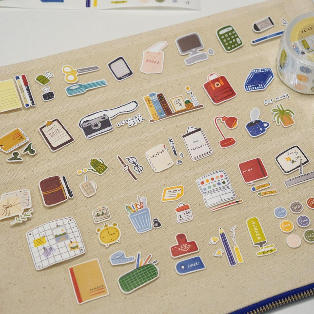 A Little Cultural Journal Washi Tape Vol. 1-2: Camping, Breakfast, Forest Characters