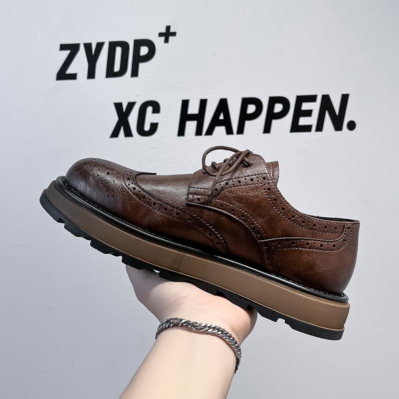 Brock Lederschuhe Herren 2025 neu formelle Kleidung Business innere Höhenerhöhung lässige Hochzeit Bräutigamschuhe 98848-A