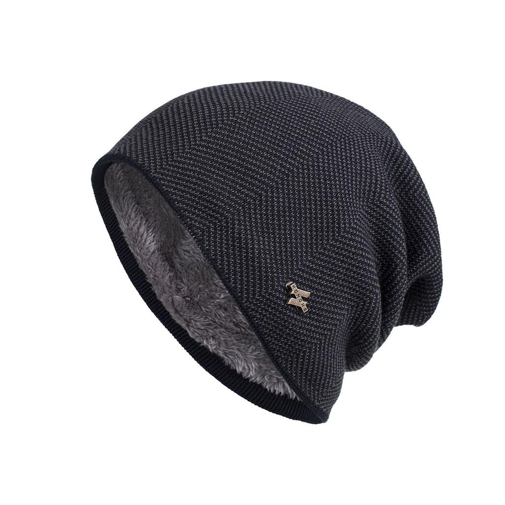 Autumn Winter Velvet Cap Knitted Wool Cap Beanies Skullies Thickening Warm Hat Ski Cap Thermal Windproof Hat Street Caps