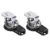 2PCS Hood LED Light Mounting Brackets Universal Pillar Hood Work Light Mount Clamp Adjustable Replacement for Jeep